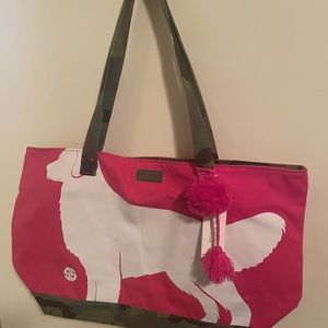 Cute simply southern dog tote